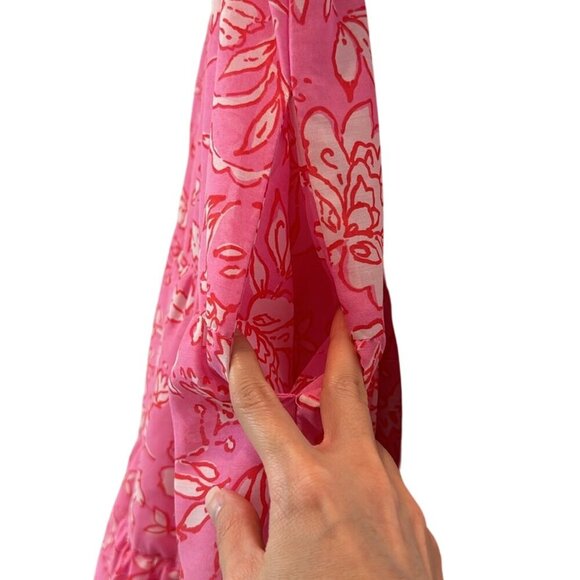 J.Marie The Rosie Ruched Smocked Mini Dress Pink Size XS - Picture 6 of 10